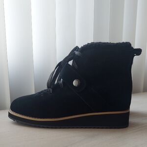 Style & Co. Black Winter Boots with Wedge Heel